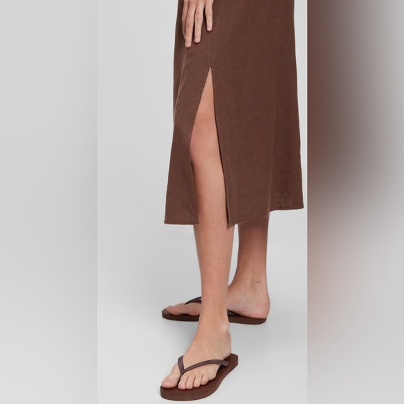 GAP linen blend cami midi dress - Picture 3 of 13